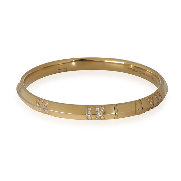 Tiffany & Co. Atlas Bracelet in 18k Yellow Gold 0.33 CTW - Picture 4 of 5